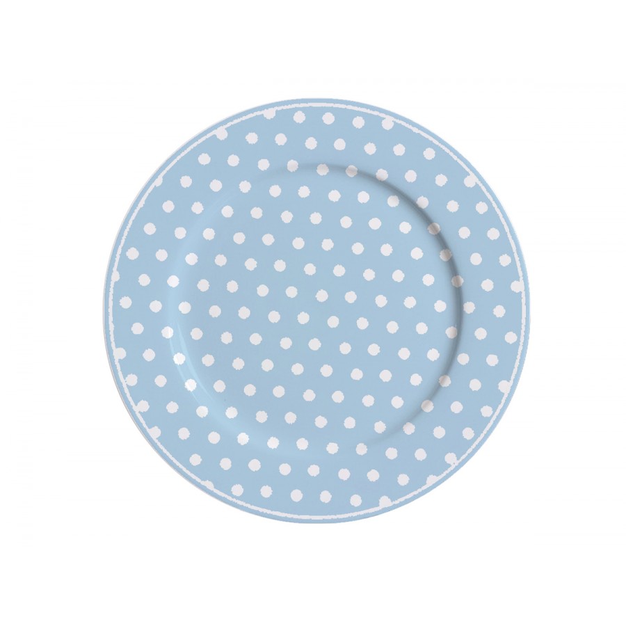 Десертная тарелка Blue with dots 19 см